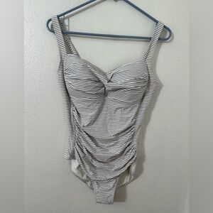 Nip Tuck Striped One-Piece Swimsuit